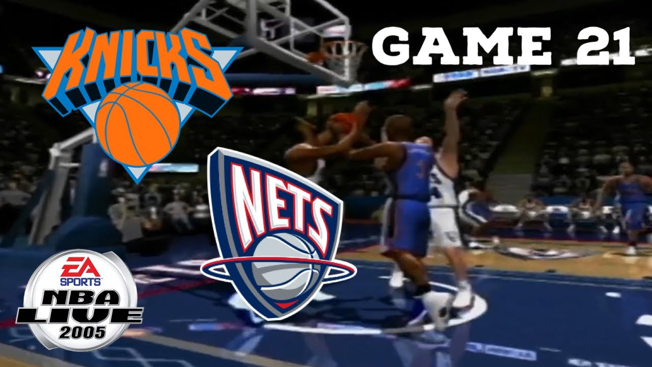 NBA Live 05 New Jersey Nets Season Sim Game 21 vs Knicks YouTube
