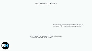 How To Fix PS4 Error SU-30645-8 – Update File Is Corrupted Fix