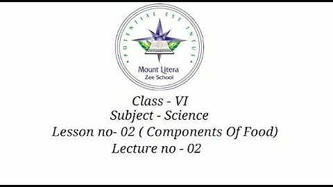 MLZS JHANSI CLASS 6 SCIENCE Chapter 2 Lecture 2