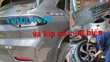 Vá Lốp Vinfast VF8 - Cách vá lốp Có Cảm Biến // garage vương hoàng