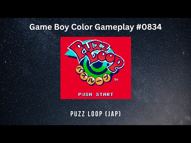 Puzz Loop (JAP) (Game Boy Color / Gameplay #0834) - YouTube