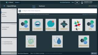 OpenWhisk Editor: Cloudant to Slack Demo