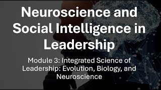 PSY 350/LDRS 490: Neuroscience and Social Intelligence in Leadership [Mod 3.2]