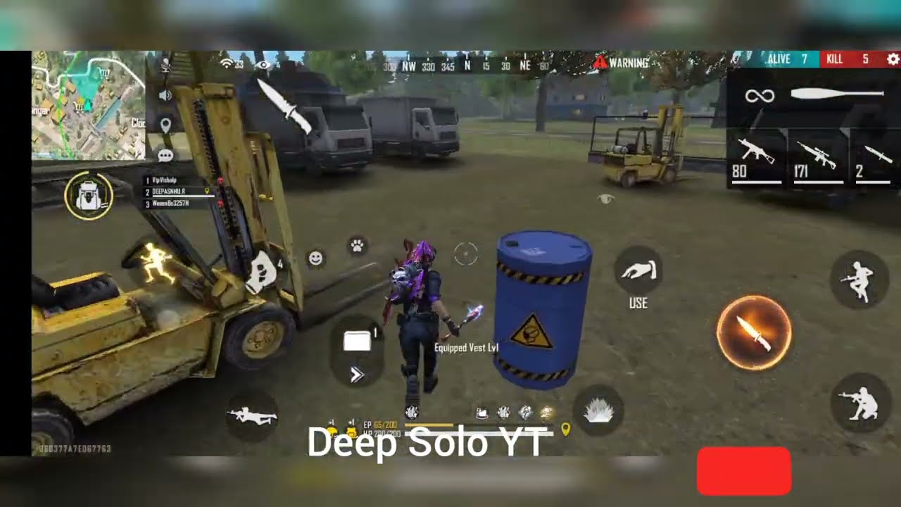 Solo vs Squad overpower Gameplay- GARENA Free Fire 2022 