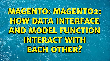 Magento: Magento2: How Data interface and model function interact with each other?