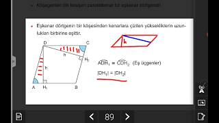 Eşkenar Dörtgen Özellikler