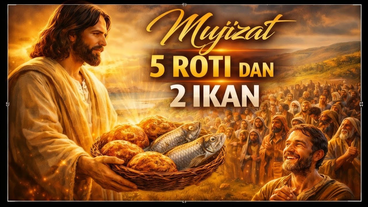 Cerita Alkitab : Mujizat 5 roti 2 ikan. Tuhan Yesus memberi makan 5000 ...