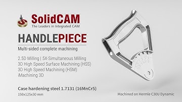 SolidCAM - Multi-Sided Machining of Index Handle