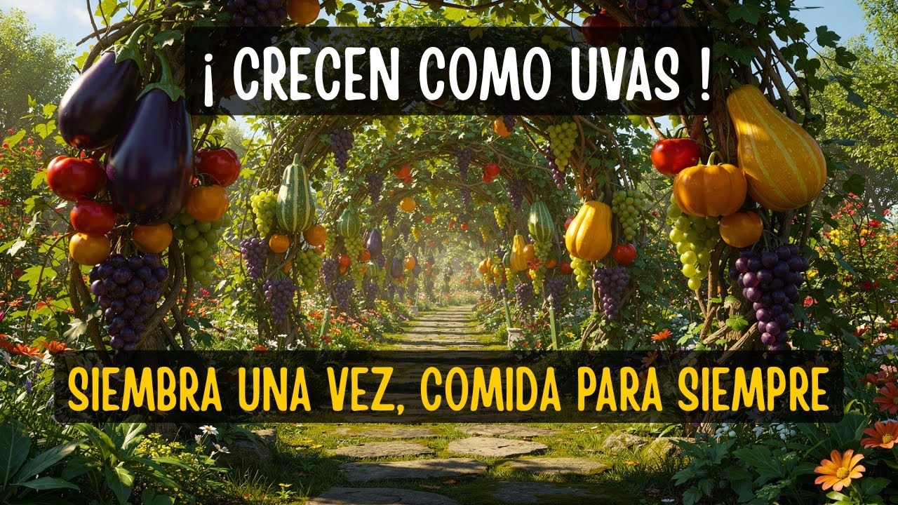 9 Plantas PERENNES que crecen como la UVA | Siembra UNA VEZ y TEN COMIDA para siempre