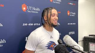 UTSA Safety Elliott Davison Post Practice Interview 4.4.23