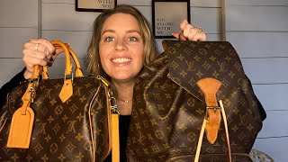 What's in my TRAVEL BAG? ***FEATURING the LOUIS VUITTON Montsouris GM Backpack + SWITCH BAGS with Me