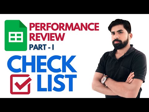 How to make Performance Review Checklist in Google Sheets|How to create Weekly Performance Checklist
