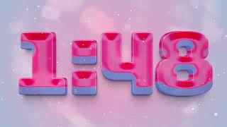 5 Minute Countdown Candy Swirl Pink Blue Party Timer 🎉🥳🪅