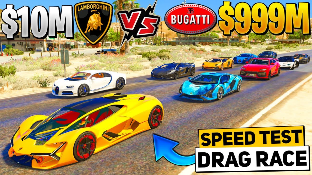 GTA 5 Car Collection (10M) Vs Buggati Cars Collection (999M) GTA 5 MODS! YouTube