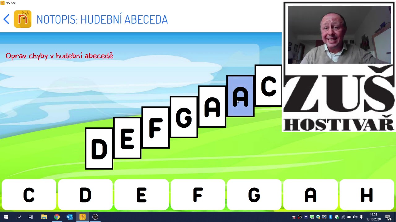 1  ročník    Hudební nauka   opakování hudební abecedy, psaní not c1 c2