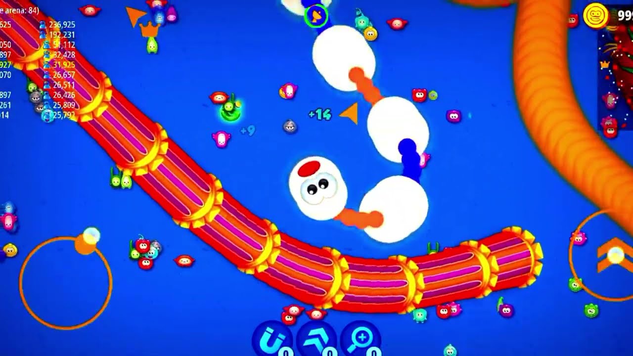 #wormszone 🪱 ||Rắn Săn MồiBIGGEST SNAKE |Epic Worms Zone BestGameplr #snake 🐍#snakegame 😱😱