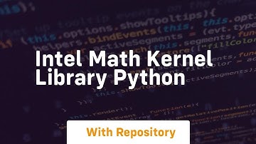 intel math kernel library python
