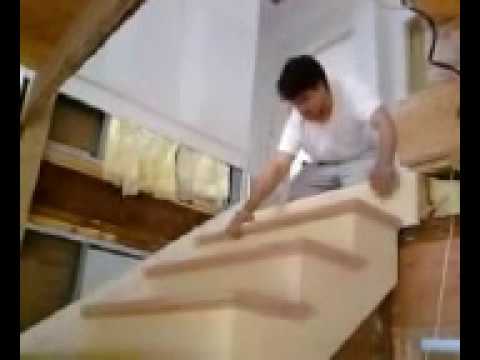 Como hacer escalera de madera 7 instalacion youtube