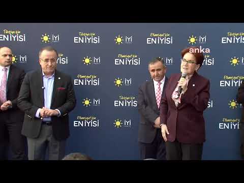 İYİ Parti Genel Başkanı Meral Akşener, Etimesgut Seçim Koordinasyon Merkezi Açılışında Konuşuyor