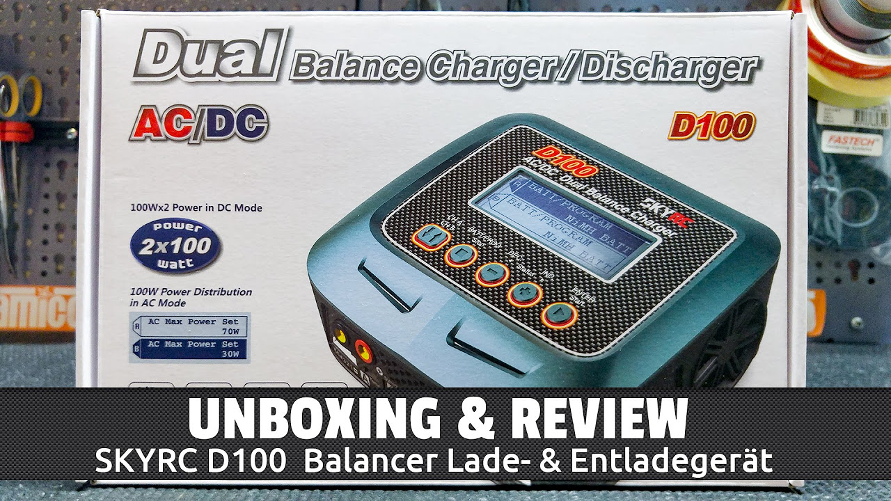 Unboxing SkyRC D100 AC/DC Dual Balance Ladegerät von Banggood Teil 1/? | HD+ | Deutsch