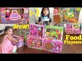 Children's Food Toys. Cash Register Playset, Kitchen Playset and Cooking Pretend Playtime