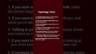 6 Psychology Tricks That Actually Work #psychologytricks #tipsandtricks #mindtricks  #facts #shorts