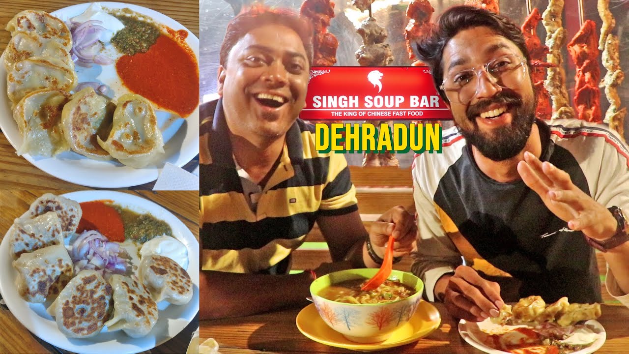 Mutton Momos and Mutton Thukpa Soup | Singh Soup Bar Dehradun | Street Food India | Food Fatafat