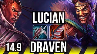 LUCIAN & Pyke vs DRAVEN & Nami (ADC) | 9/2/10, 700+ games, Dominating | BR Master | 14.9