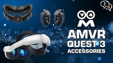 AMVR Quest 3 Accessories | AMVR Grip Covers| AMVR Comfort Head-strap | AMVR Facial Interface