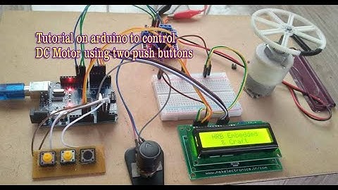 How To Make a DC Motor Speed Control using Arduino and L298 with 3 Push buttons  on either direction