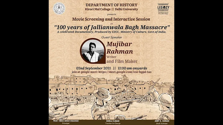 100 Years of Jallianwala Bagh Massacre Documentary Screening - 2nd September 2021