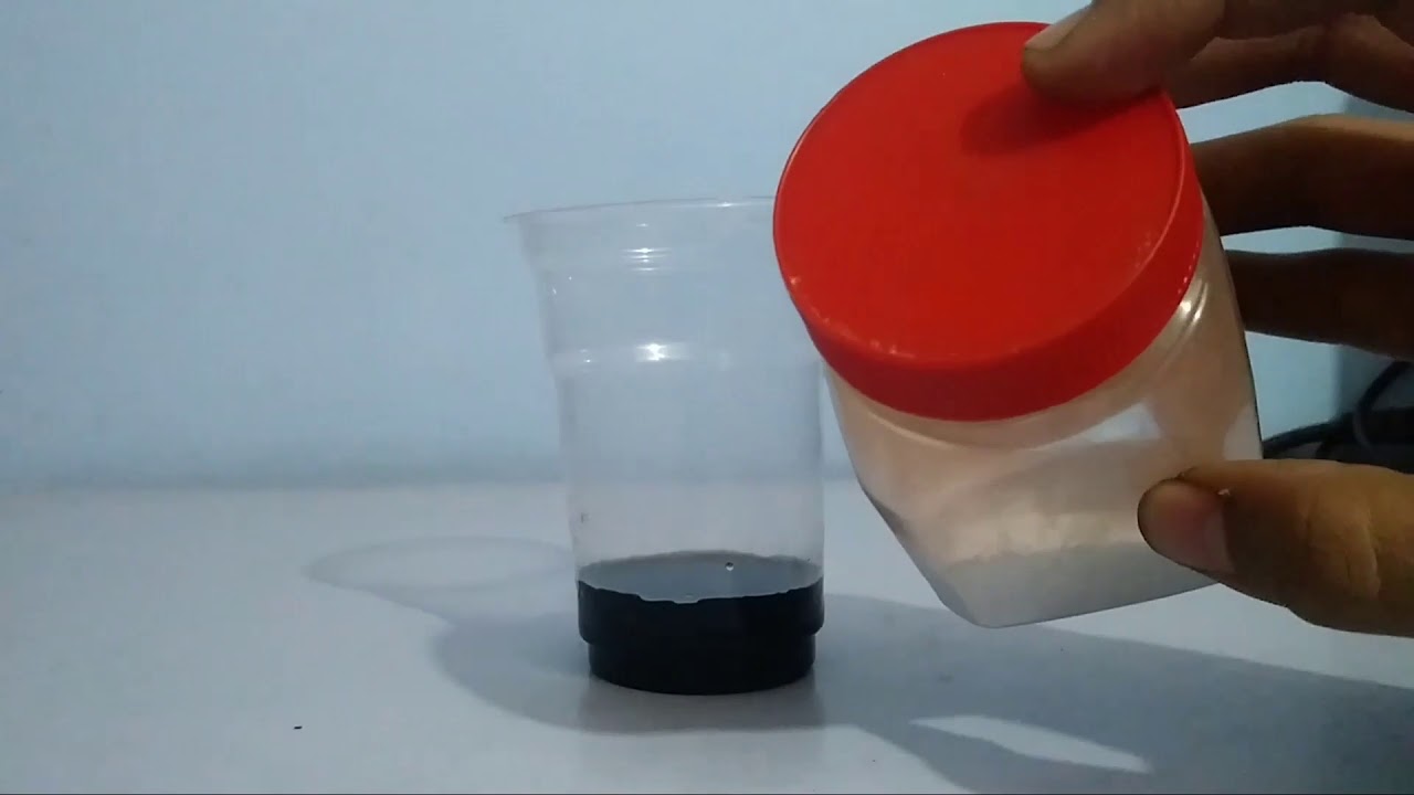 Reaction of sodium bicarbonate( baking soda or commonly known as soda