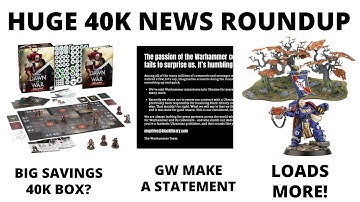 HUGE Warhammer 40k News Roundup - Space Marine Releases, GW Makes Statement, Terrain Release + More!
