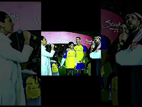 أنا عالمي كريستيانو يرحب بجماهير العالمي باللغة العربية كريستيانو