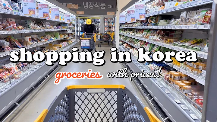 shopping in korea vlog 🇰🇷 grocery food with prices 🍓making strawberry sandwich & more