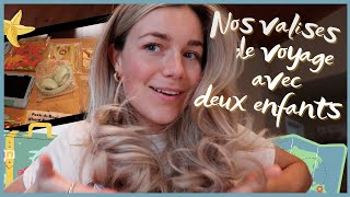 Le contenu de nos valises de voyage avec deux jeunes enfants &amp; on visite une maison - Vlog 24/04/23