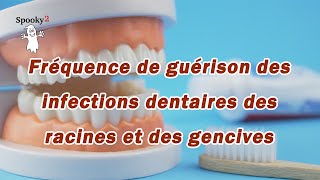 Fréquence de guérison des infections dentaires des racines et des gencives
