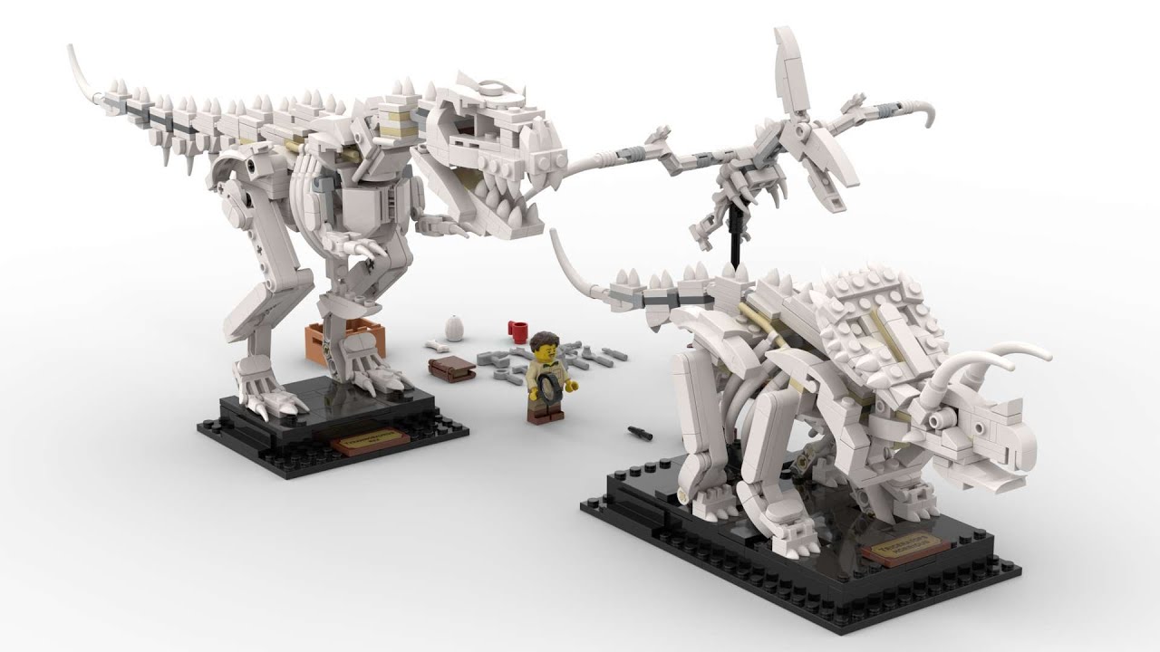 Lego 21320 Dinosaur Fossils Speed Build LDD by PLegoBB - YouTube