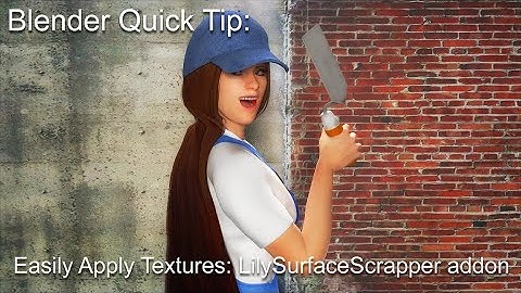 Blender Quick Tip: Easily add textures using the LilySurfaceScrapper addon