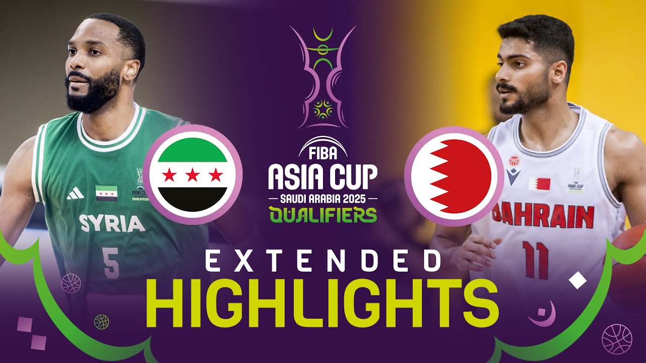 Syria 🇸🇾 v Bahrain 🇧🇭 | Extended Highlights | FIBA Asia Cup 2025 Qualifiers