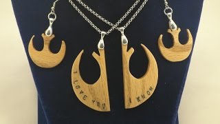 Star Wars Rebel Alliance Shield Necklace and Earrings.  2017 Valentines Day Maker Challenge.