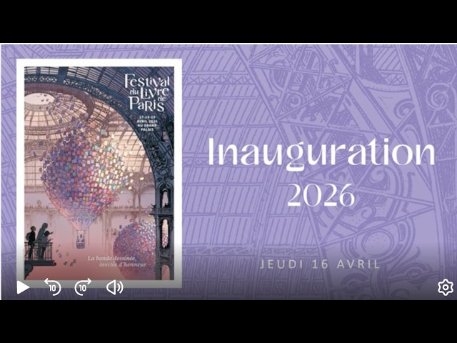 Inauguration du Festival du Livre de Paris 2026