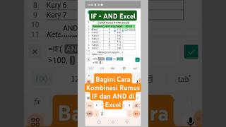 Kombinasi rumus IF AND Excel WPS Office #tutorialexcel #ifandexcel #rumusexcel #excelformula #excel
