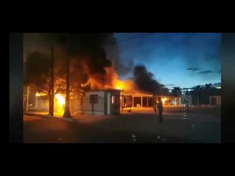 Incendio de Conagua en  Delicias, Chihuahua
