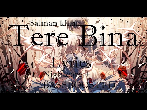 Hindi Nightcore - Tere Bina - Hindi - Lyrics - Salman khan