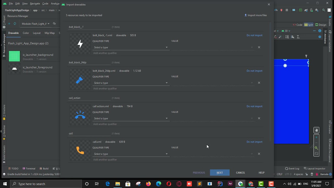 Import Batch Drawables using Android Studio no plugin required - YouTube