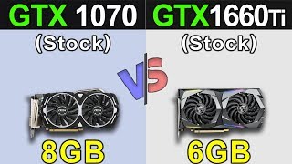 GTX 1070 Vs. GTX 1660 Ti | 1080p and 1440p | New Games Benchmarks