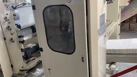 live operation video Chile n folding hand towel tissue paper making machine bag packing machine