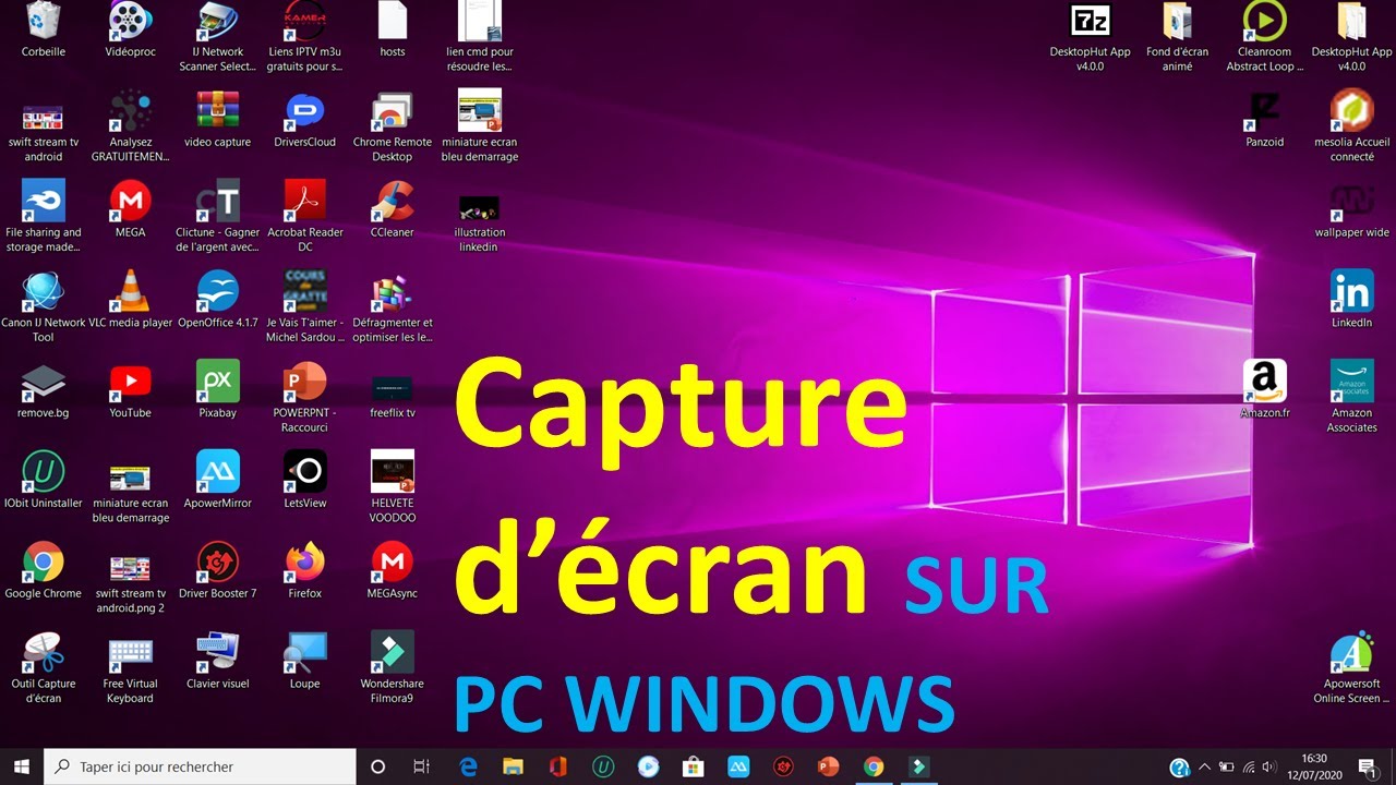 COMMENT FAIRE UNE CAPTURE D' ECRAN SUR SON PC WINDOWS  