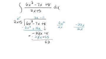 6.10 Integrating Using Long Division and Completing the Square